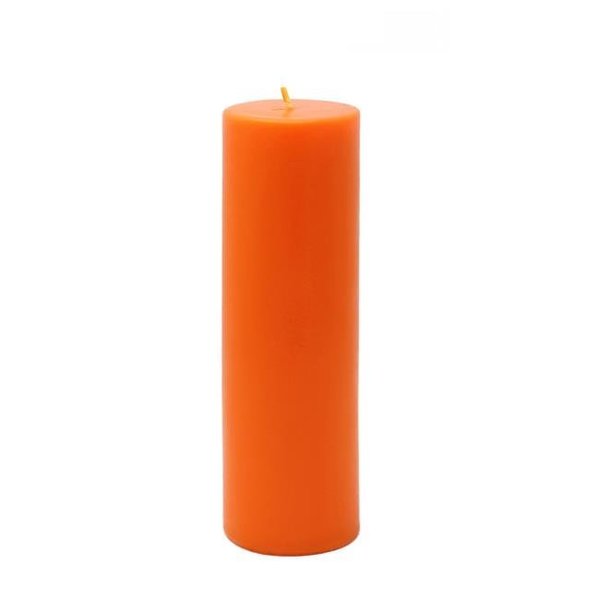 Jeco Jeco CPZ-115 2 x 6 in. Pillar Candle; Orange CPZ-115
